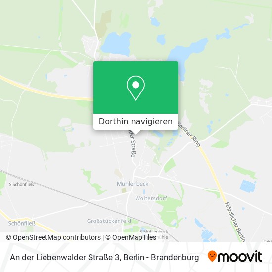 An der Liebenwalder Straße 3 Karte