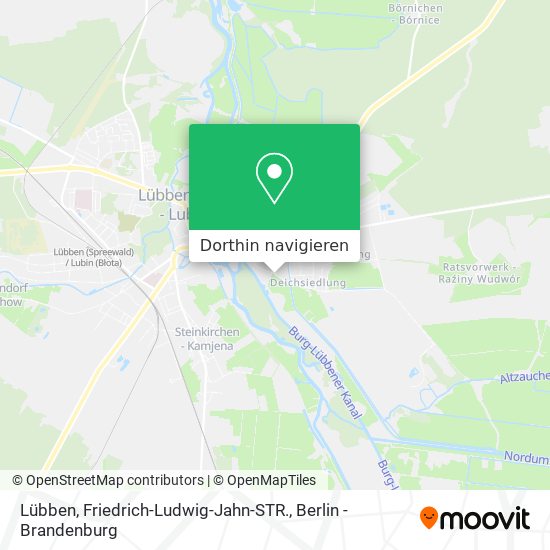 Lübben, Friedrich-Ludwig-Jahn-STR. Karte