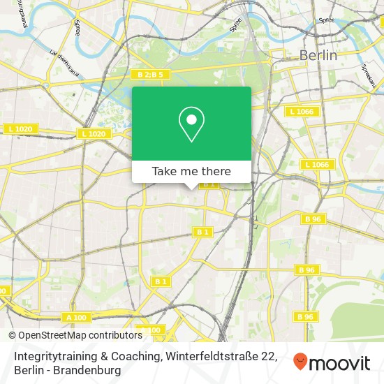 Integritytraining & Coaching, Winterfeldtstraße 22 Karte