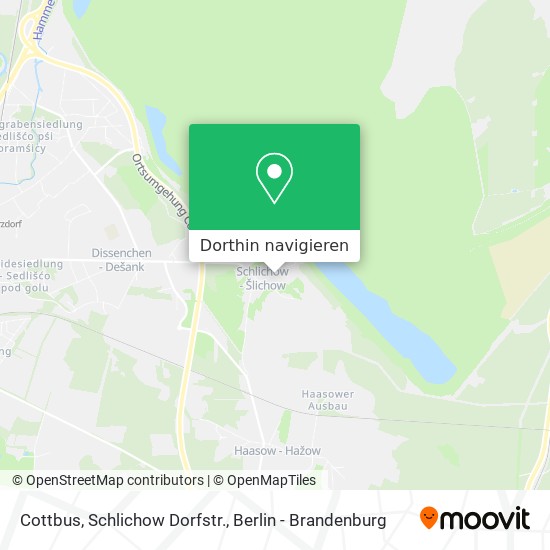 Cottbus, Schlichow Dorfstr. Karte