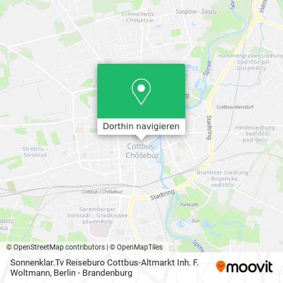 Sonnenklar.Tv Reiseburo Cottbus-Altmarkt Inh. F. Woltmann Karte
