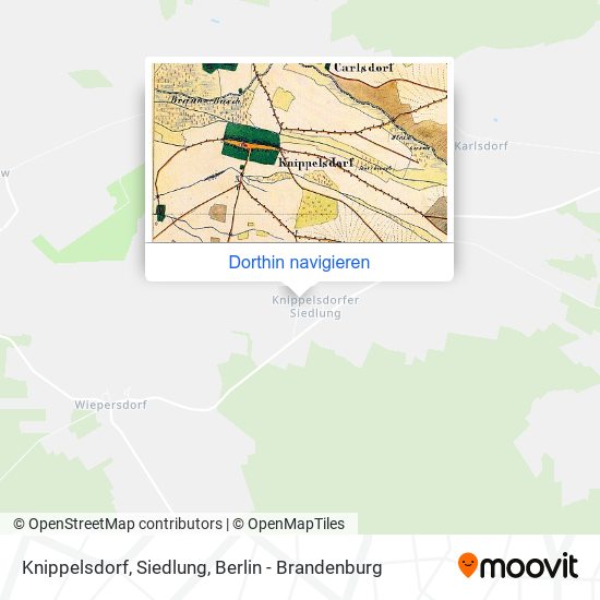 Knippelsdorf, Siedlung Karte