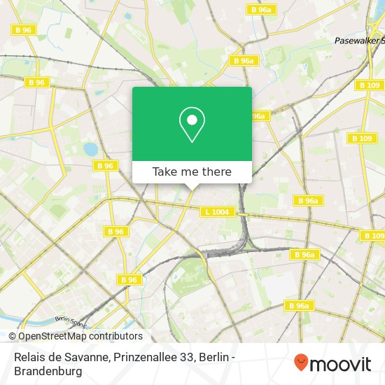 Relais de Savanne, Prinzenallee 33 Karte