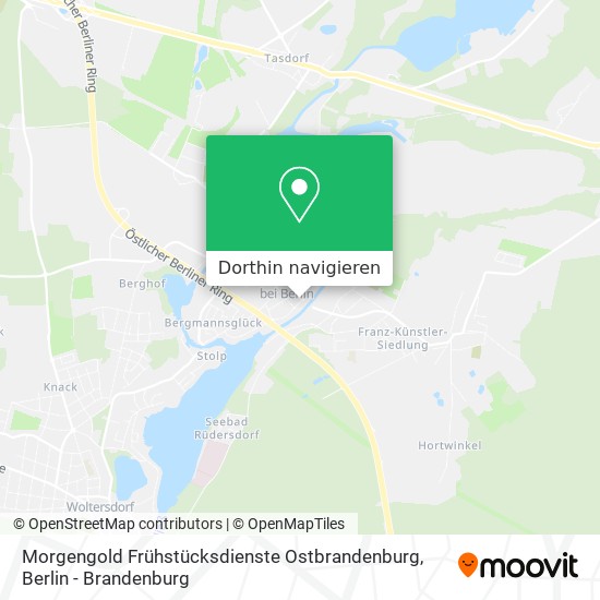 Morgengold Frühstücksdienste Ostbrandenburg Karte
