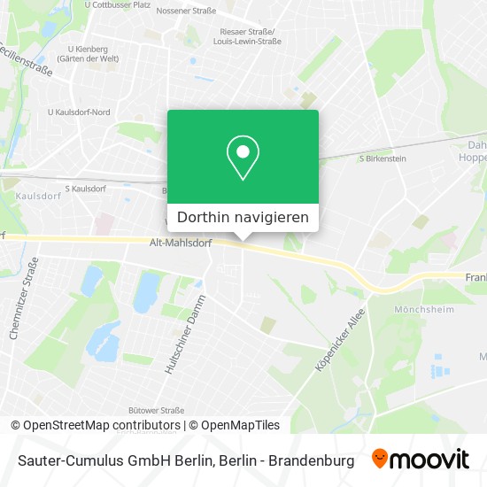 Sauter-Cumulus GmbH Berlin Karte