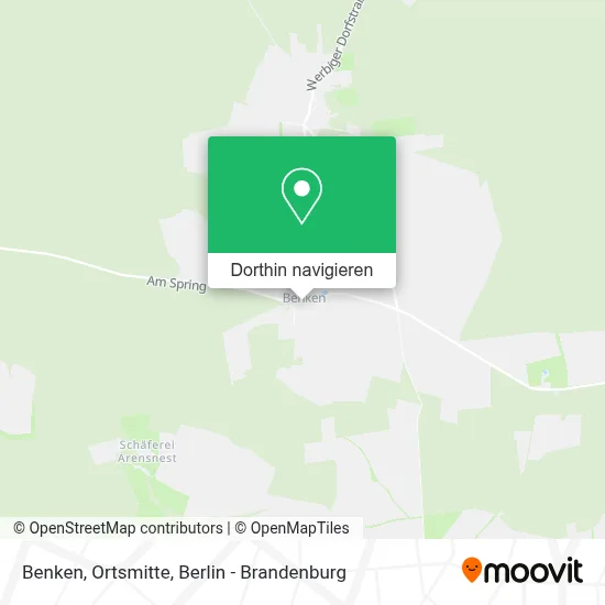 Benken, Ortsmitte Karte