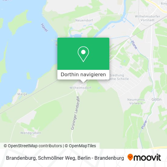 Brandenburg, Schmöllner Weg Karte
