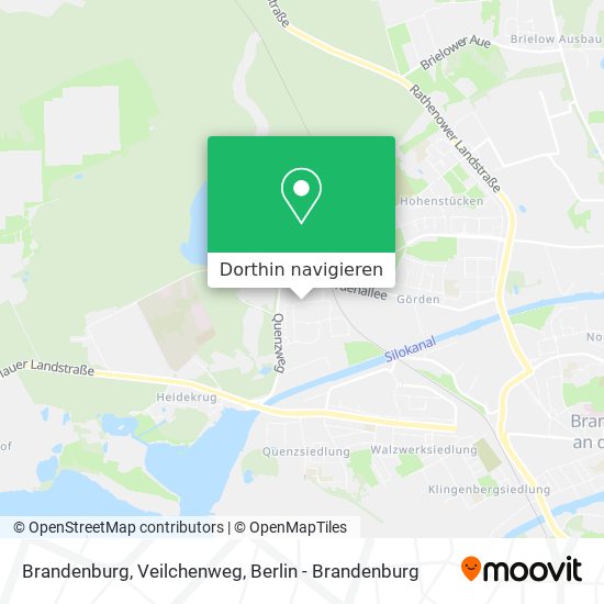 Brandenburg, Veilchenweg Karte