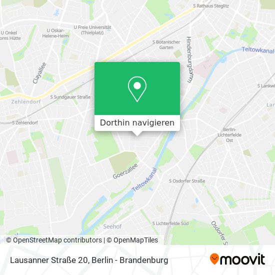 Lausanner Straße 20 Karte