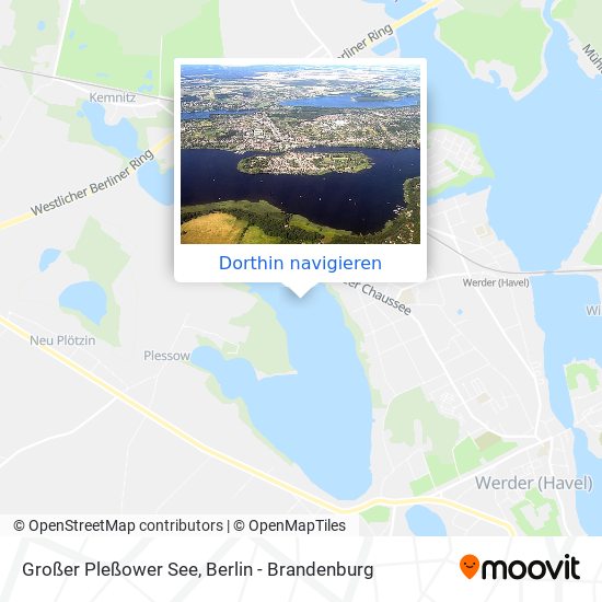 Großer Pleßower See Karte