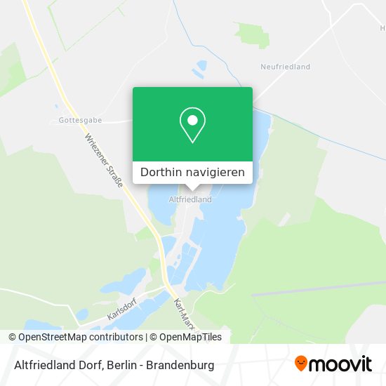Altfriedland Dorf Karte