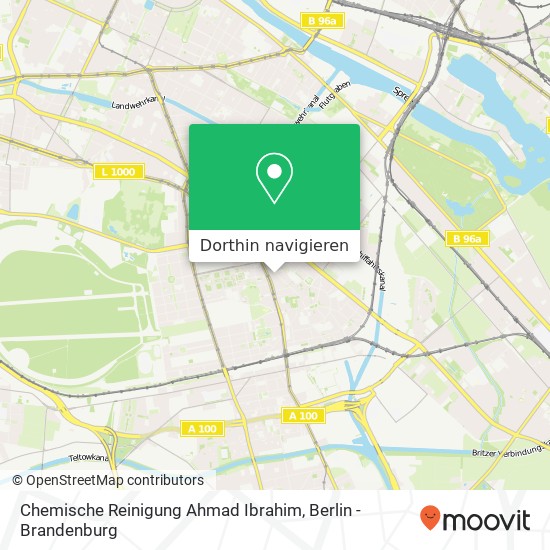 Chemische Reinigung Ahmad Ibrahim, Richardstraße 13 Karte