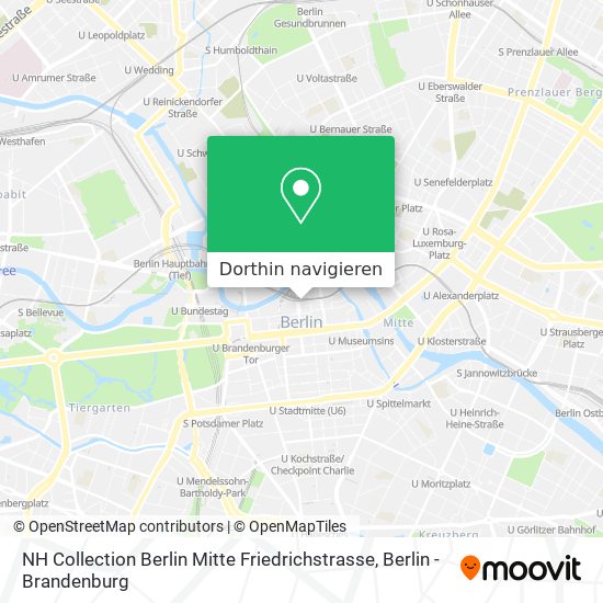 NH Collection Berlin Mitte Friedrichstrasse Karte