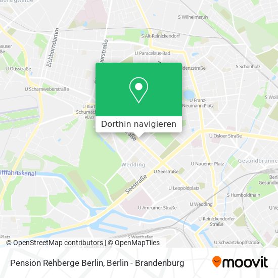 Pension Rehberge Berlin Karte