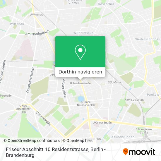Friseur Abschnitt 10 Residenzstrasse Karte