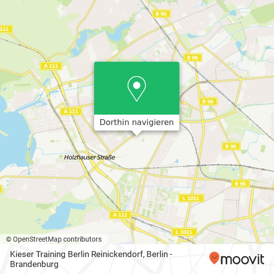 Kieser Training Berlin Reinickendorf Karte