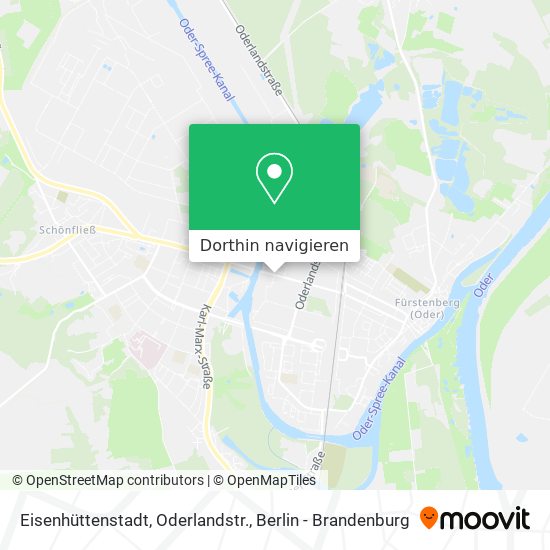 Eisenhüttenstadt, Oderlandstr. Karte