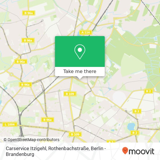 Carservice Itzigehl, Rothenbachstraße Karte