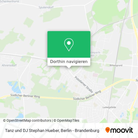 Tanz und DJ Stephan Hueber Karte