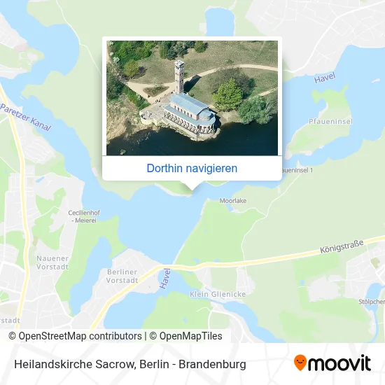 Heilandskirche Sacrow Karte