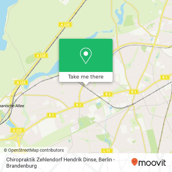 Chiropraktik Zehlendorf Hendrik Dinse Karte