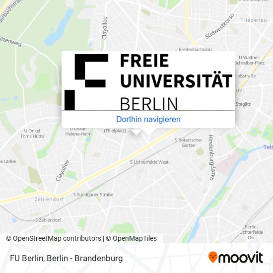 FU Berlin Karte