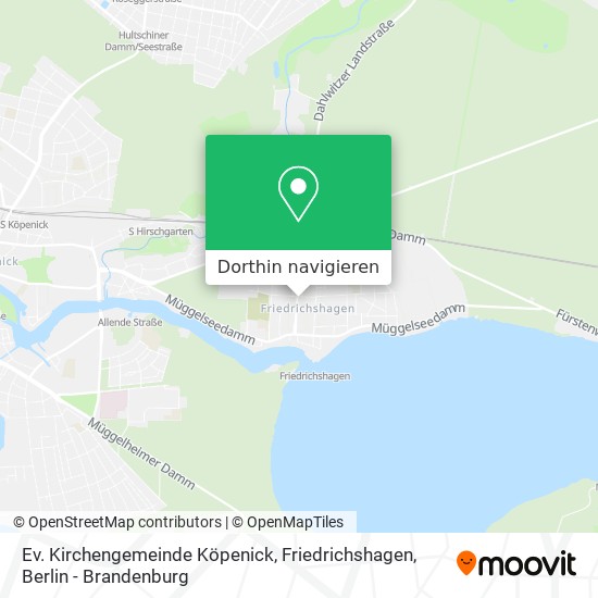 Ev. Kirchengemeinde Köpenick, Friedrichshagen Karte