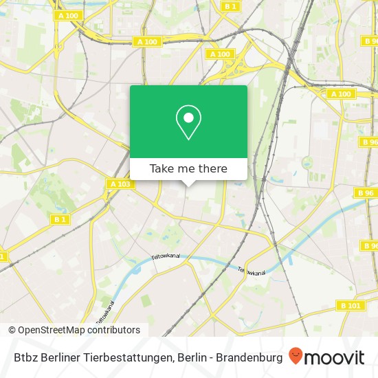 Btbz Berliner Tierbestattungen Karte