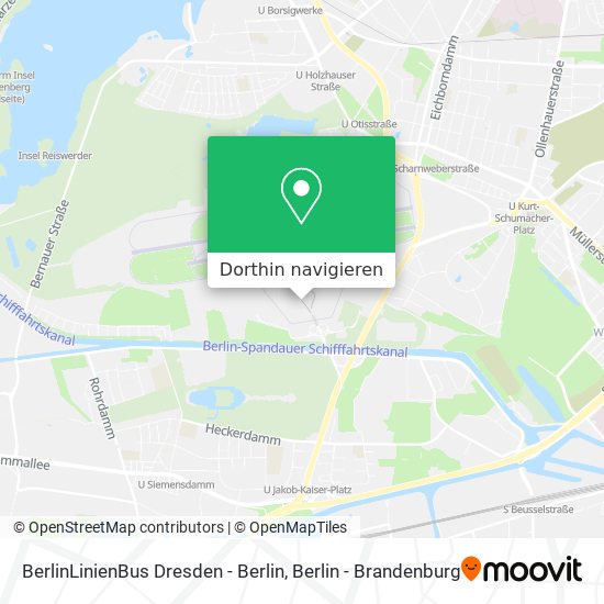 BerlinLinienBus Dresden - Berlin Karte