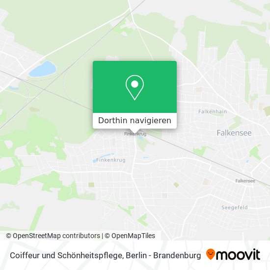 Coiffeur und Schönheitspflege Karte
