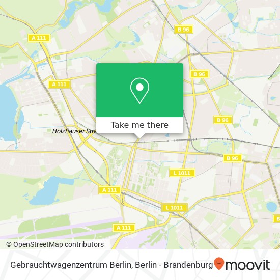 Gebrauchtwagenzentrum Berlin Karte