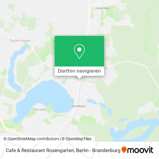 Cafe & Restaurant Rosengarten Karte