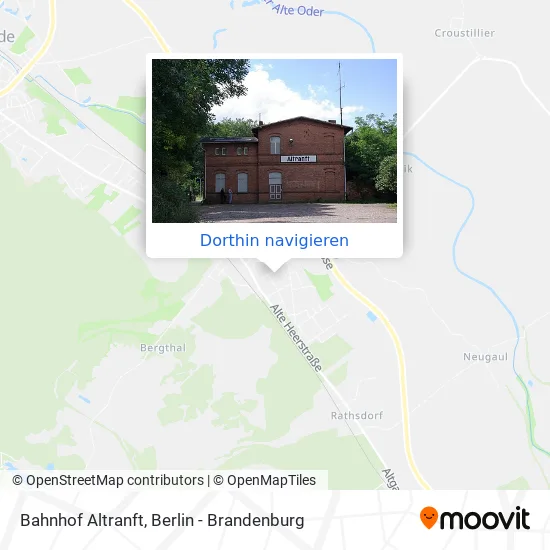 Bahnhof Altranft Karte