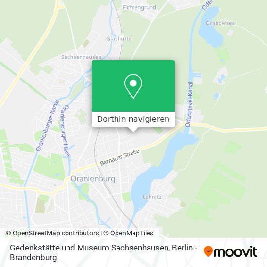 Gedenkstätte und Museum Sachsenhausen Karte