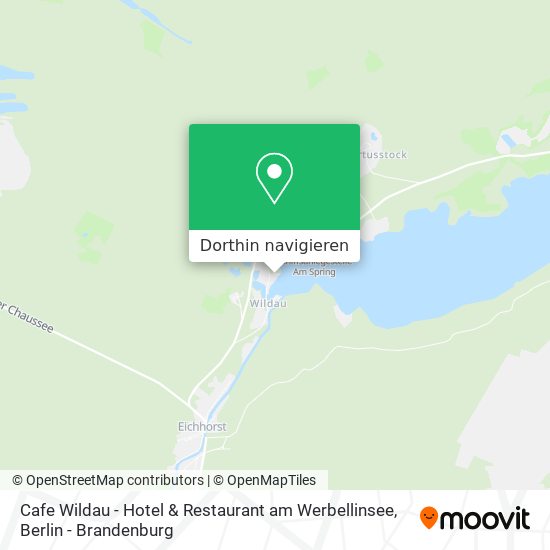 Cafe Wildau - Hotel & Restaurant am Werbellinsee Karte