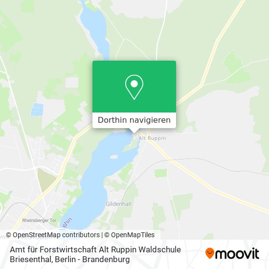 Amt für Forstwirtschaft Alt Ruppin Waldschule Briesenthal Karte