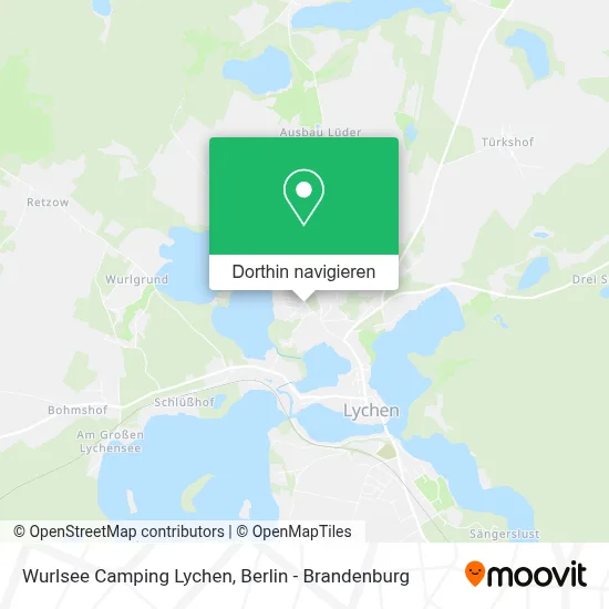 Wurlsee Camping Lychen Karte