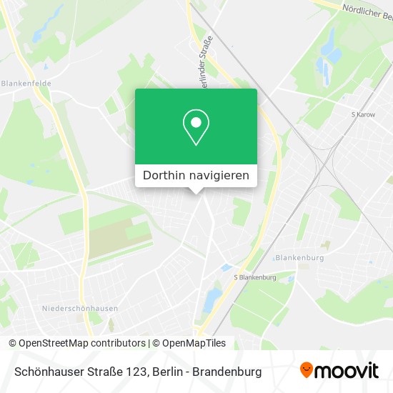 Schönhauser Straße 123 Karte