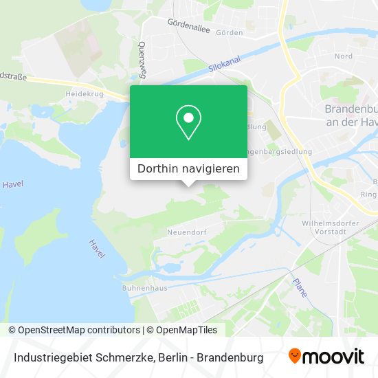 Industriegebiet Schmerzke Karte