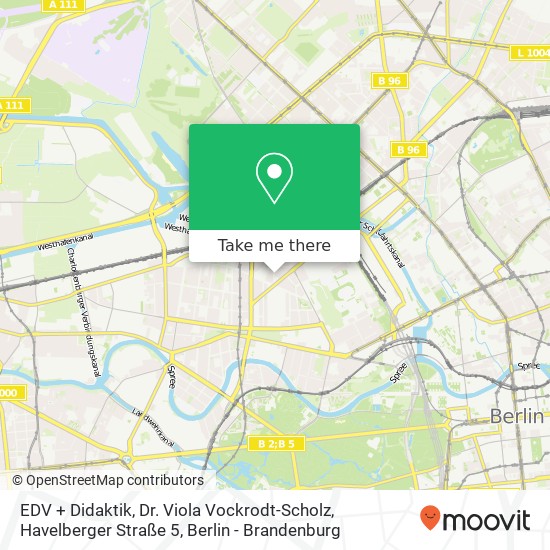 EDV + Didaktik, Dr. Viola Vockrodt-Scholz, Havelberger Straße 5 Karte