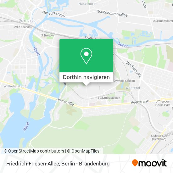 Friedrich-Friesen-Allee Karte