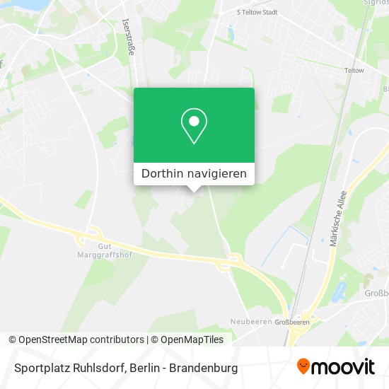 Sportplatz Ruhlsdorf Karte