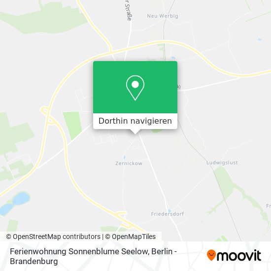 Ferienwohnung Sonnenblume Seelow Karte