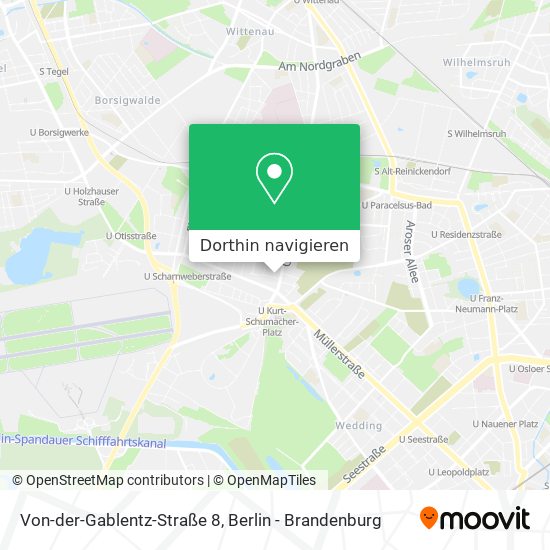 Von-der-Gablentz-Straße 8 Karte