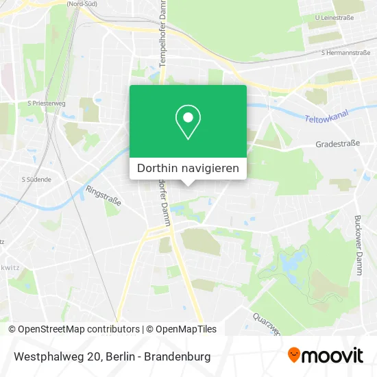 Westphalweg 20 Karte