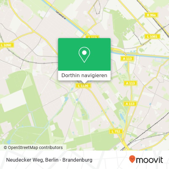 Neudecker Weg, Rudow, 12355 Berlin Karte