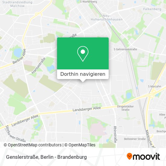 Genslerstraße Karte
