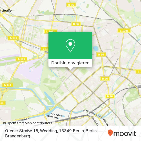 Ofener Straße 15, Wedding, 13349 Berlin Karte