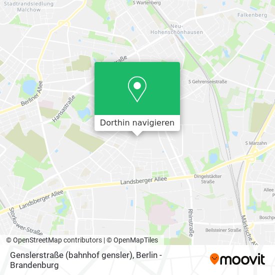 Genslerstraße (bahnhof gensler) Karte