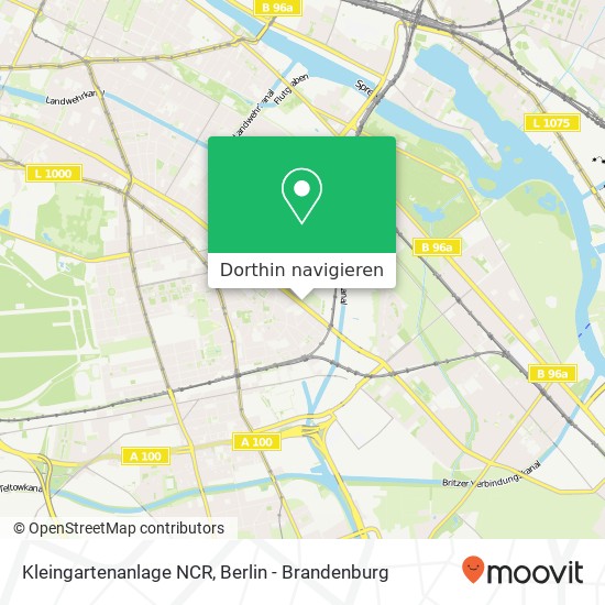 Kleingartenanlage NCR, Sonnenallee 187 Karte